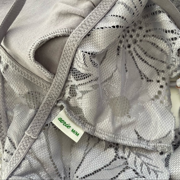 Aerie Garden Party Lace Strappy Padded Bralette - Picture 8 of 8